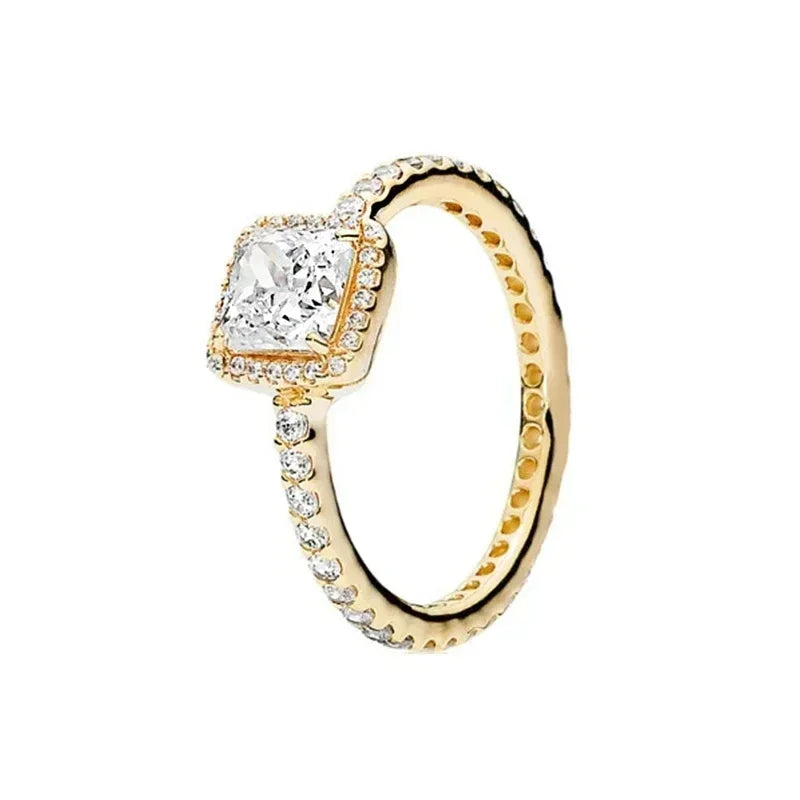 Classic 925 Sterling Silver Heart Crown Circular Ring | Elegant Light Luxury Jewelry Gift for Women