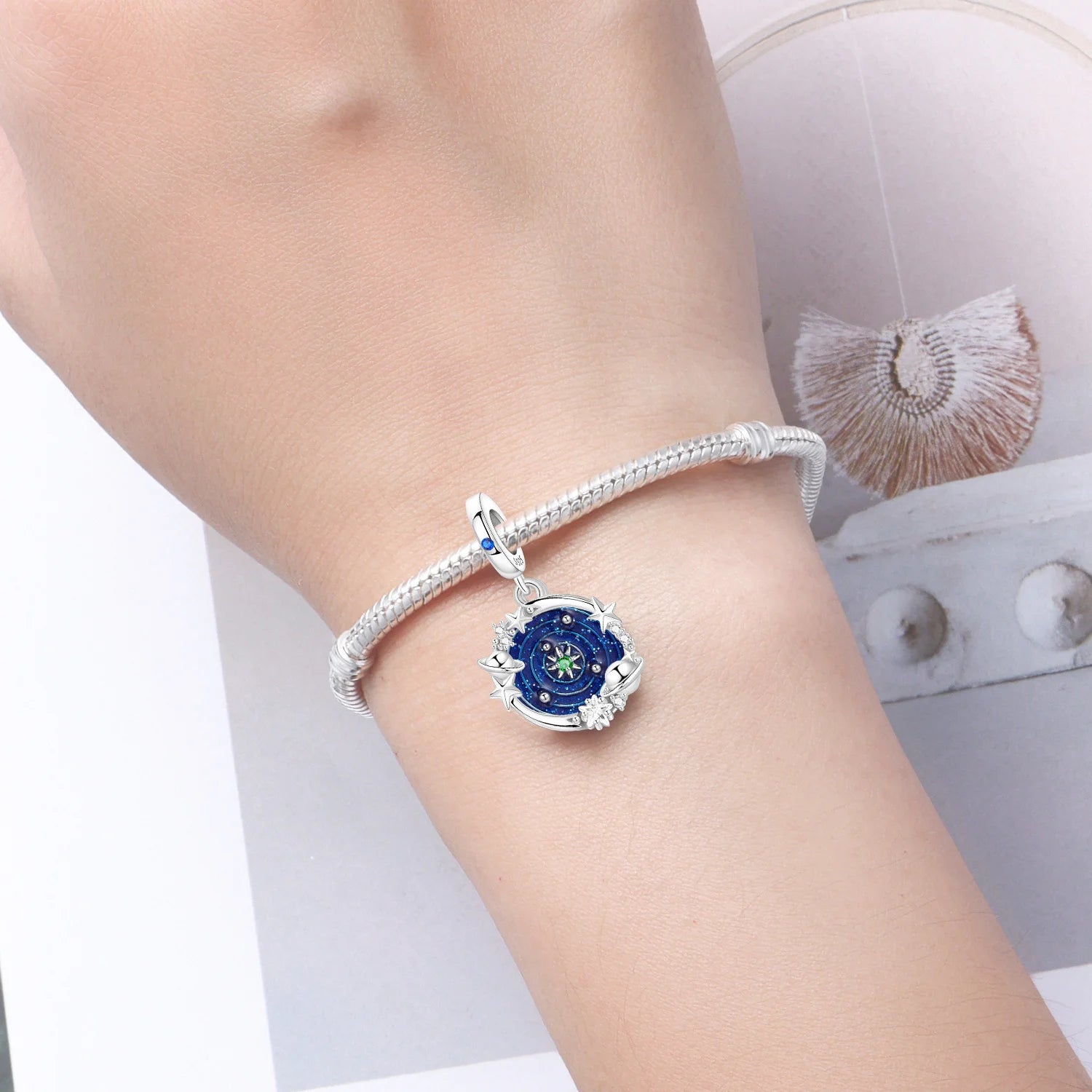 925 Sterling Silver Lovers Charms | Star Moon Sun & Magic Tarot Card Pendant for Bracelet Necklace DIY Jewelry Gift