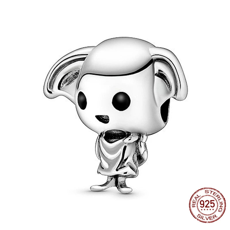 Disney Harry Potter 925 Sterling Silver Charm Bead | Fits Original Bracelet | Women’s DIY Jewelry Gift
