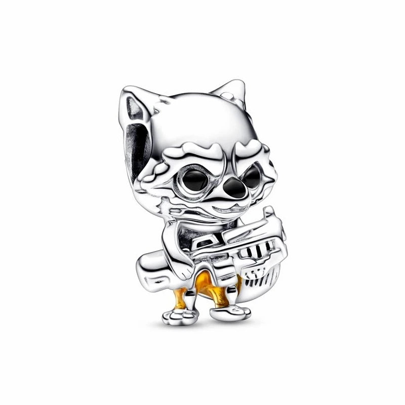 925 Sterling Silver Disney Character Beads – Mickey, Minnie, Princess, Stitch, Iron Man, Spiderman Charms for Pandora Bracelet