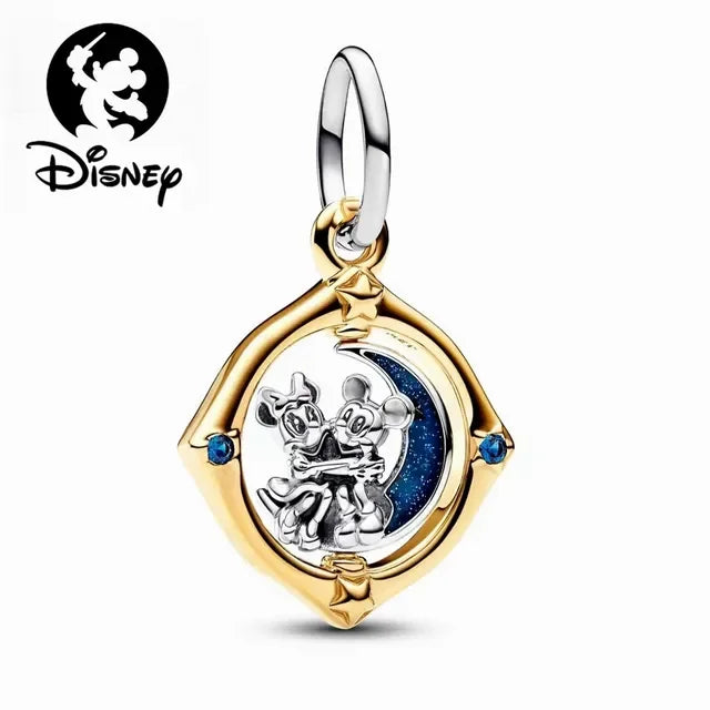 925 Sterling Silver Disney Character Beads – Mickey, Minnie, Princess, Stitch, Iron Man, Spiderman Charms for Pandora Bracelet