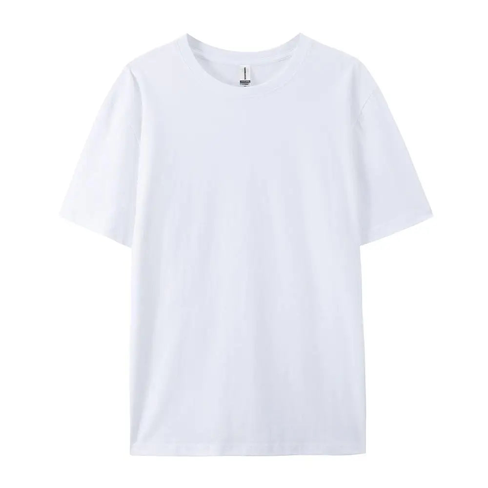 100% Cotton Women T-Shirt – Casual Sporty Short Sleeve O-Neck Tee | Loose Summer Top White & Black