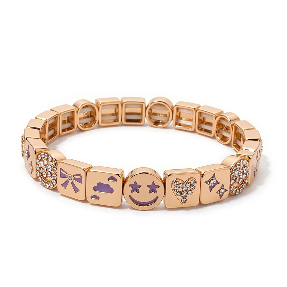 Gold Flower Charm Beaded Bracelet for Women | Boho Summer Jewelry Gift 2023