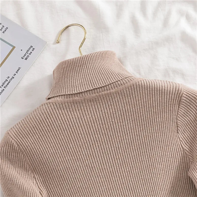 Heliar Women’s Fall Turtleneck Sweater – Soft Knitted Cashmere Pullover, Basic Warm Jumper for Autumn Winter 2024