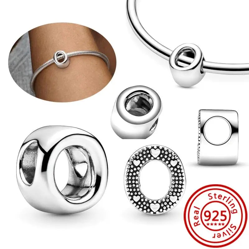 925 Sterling Silver A–Z Alphabet Letter Charms | Gold & Silver Beads for Women DIY Bracelet Jewelry