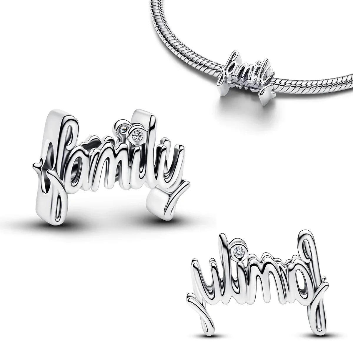 Christmas 925 Sterling Silver Charms | Santa Claus Reindeer Snowman Tree Beads Fit Original Bracelet