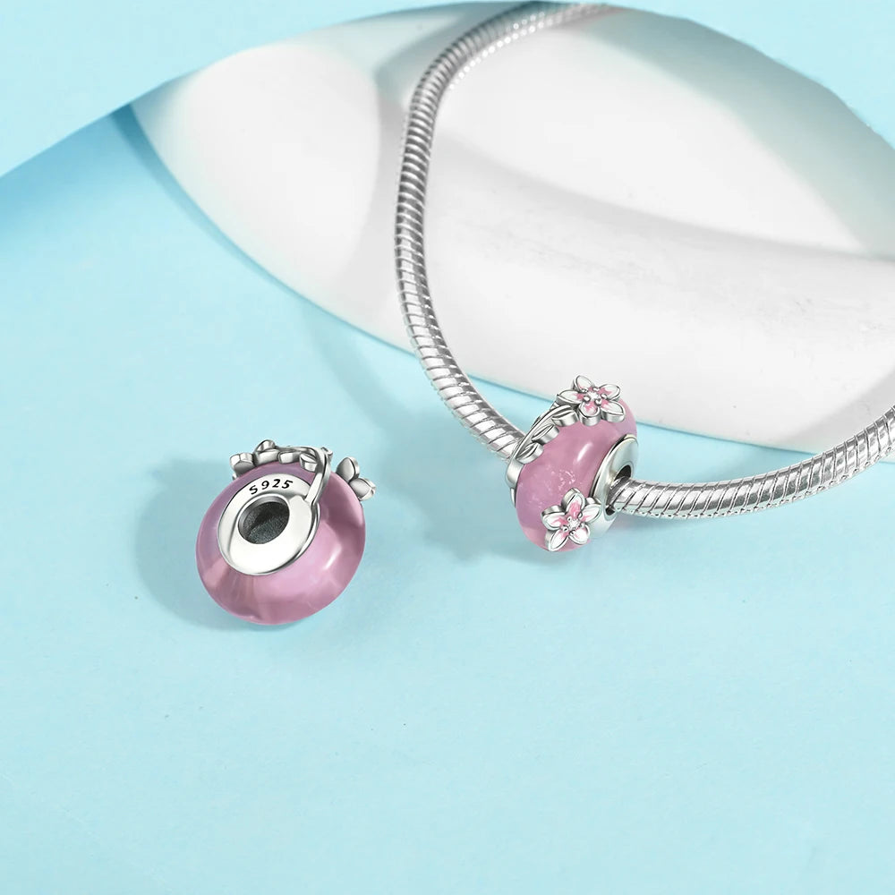 2025 New 925 Sterling Silver Colorful Murano Glass Beads | Fit Original Pandora Bracelet & Necklace DIY Jewelry