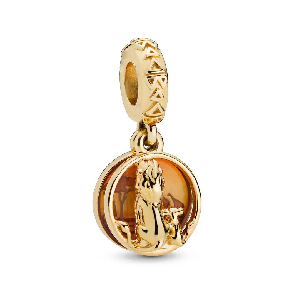 Miniso Disney 925 Silver Tiger & Lion Winnie The Pooh Charm Bead | Fit Original Bracelets & Necklaces DIY Women’s Jewelry