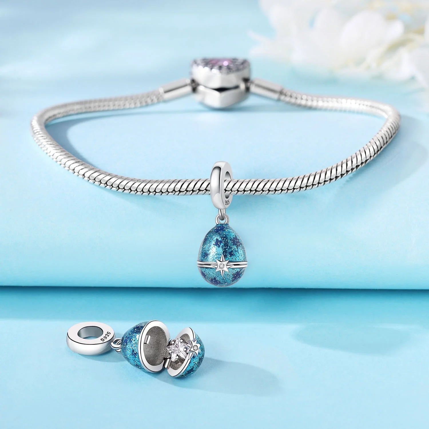 925 Sterling Silver Lovers Charms | Star Moon Sun & Magic Tarot Card Pendant for Bracelet Necklace DIY Jewelry Gift