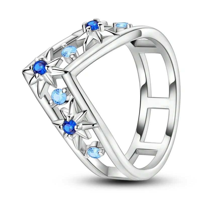 925 Sterling Silver Eternal Love Dewdrop Firefly Glow-in-the-Dark Ring for Women | Fashion Engagement & Wedding Jewelry