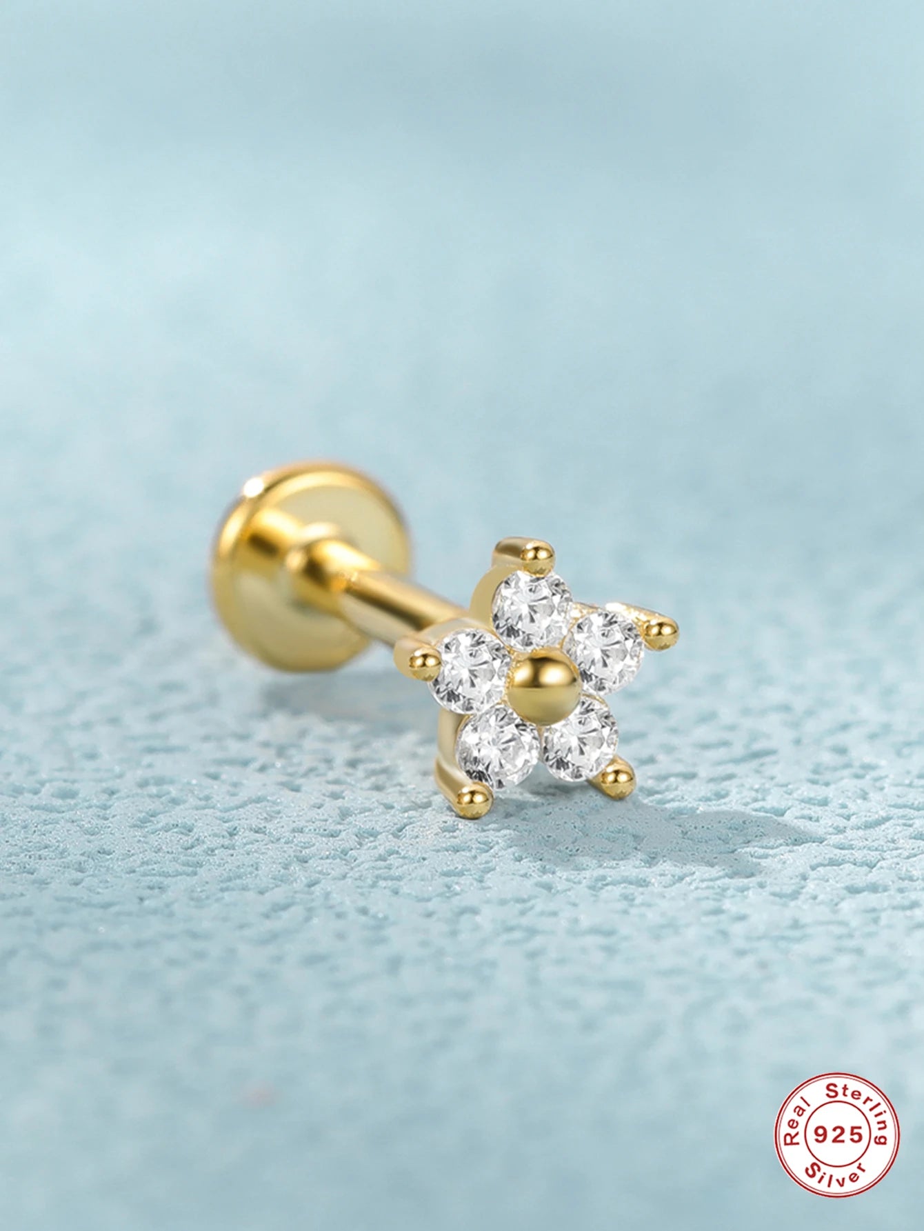 Aide 925 Sterling Silver Geometric Multi Piercing Stud Earrings for Women – K Gold Tassel Elegant Jewelry Gift