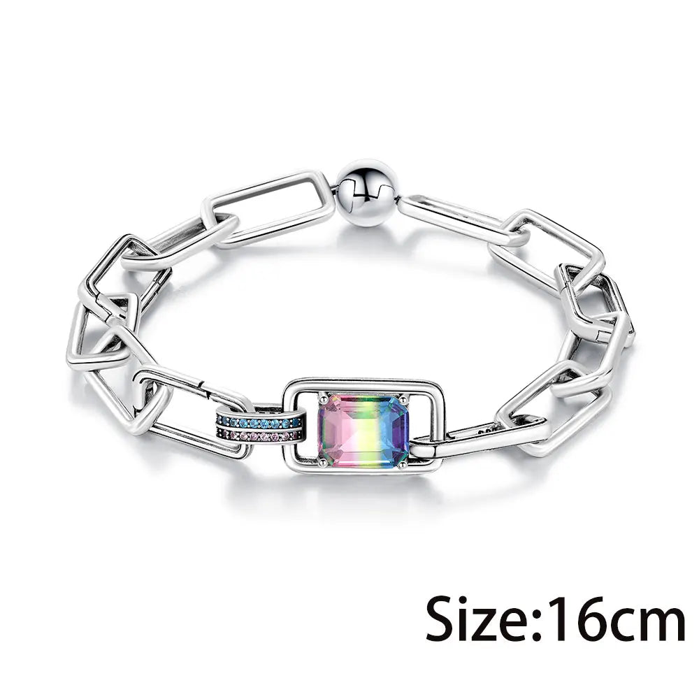 2025 925 Sterling Silver Bracelet | Elegant DIY Fashion Charm Bracelet for Women | Daily Wear Jewelry Making