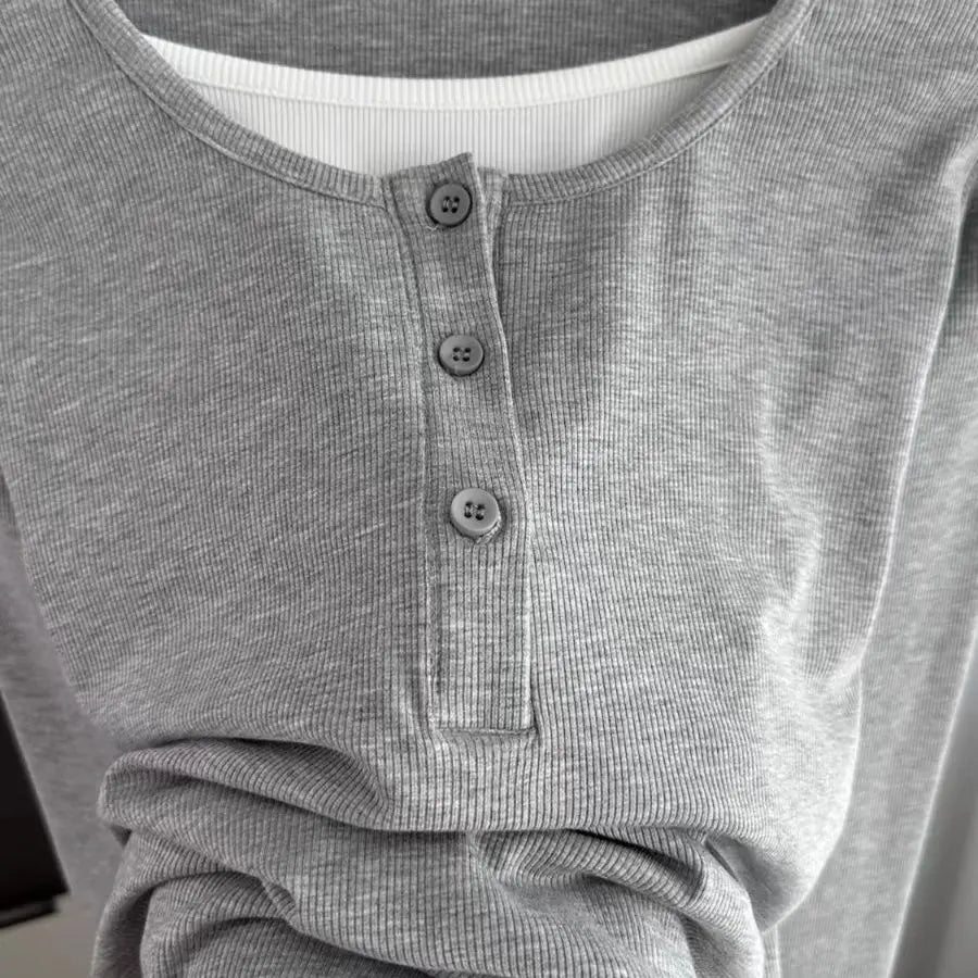 Women’s Loose Long Sleeve T-Shirt – Thin Base Layer Inner Wear | Casual Basic Top for Spring, Summer & Autumn