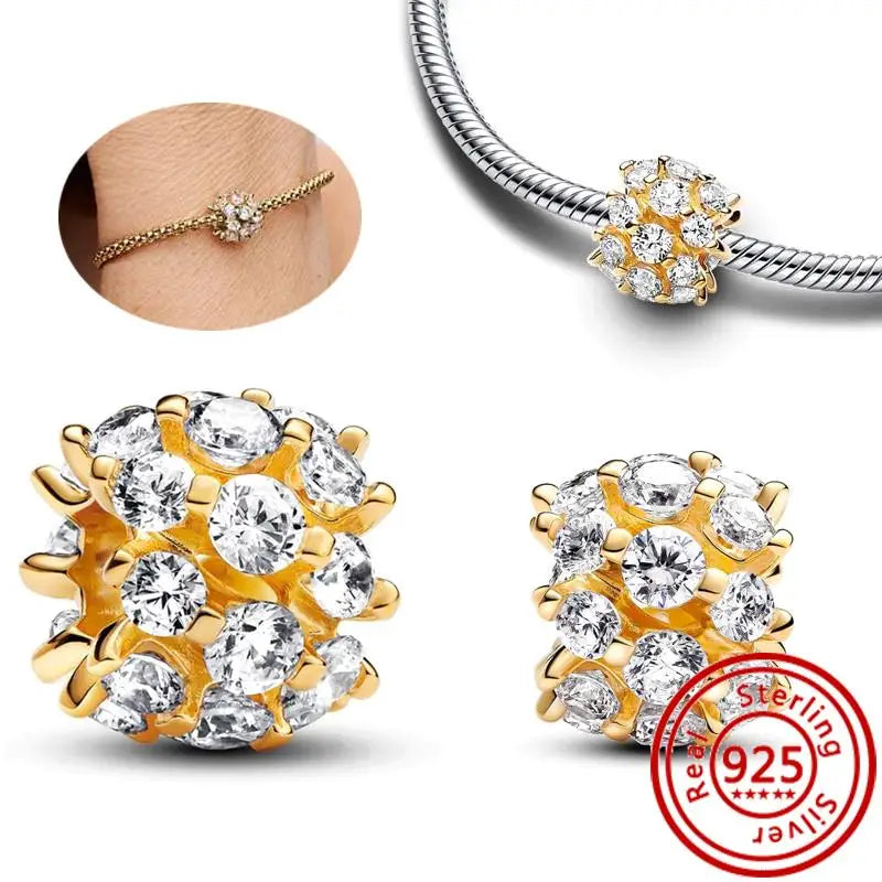 New 925 Sterling Silver Forever Always Love Murano Glass Beads | Sparkling Lucky Charms for Original Pantaro Bracelets DIY Jewelry