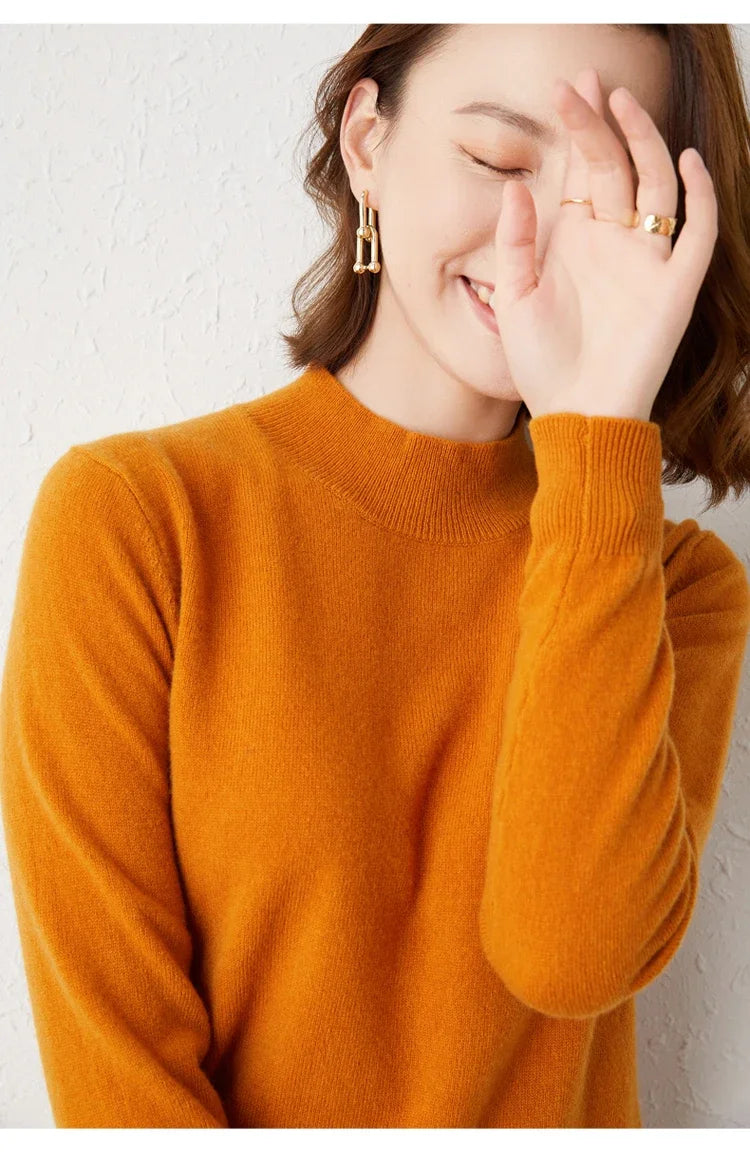 2025 Thick Warm Turtleneck Sweater for Women | Loose Fit Knitted Pullover | Autumn Winter Solid Color Jumper