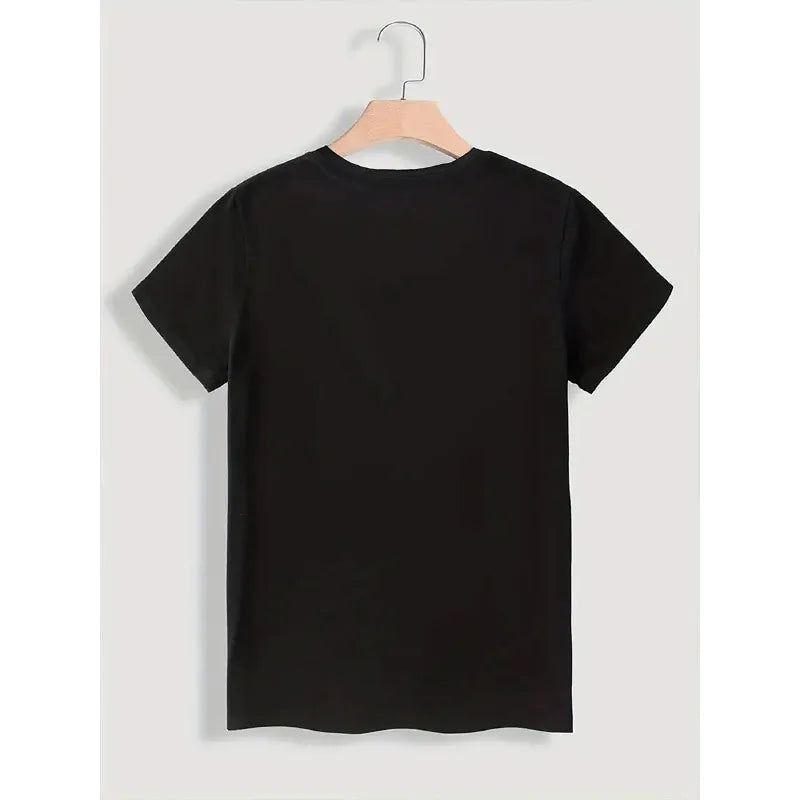 Disneyland Paris Pattern T-shirt, All Season Pure Cotton, Casual and Fashionable, Suitable for Both Men and Women
