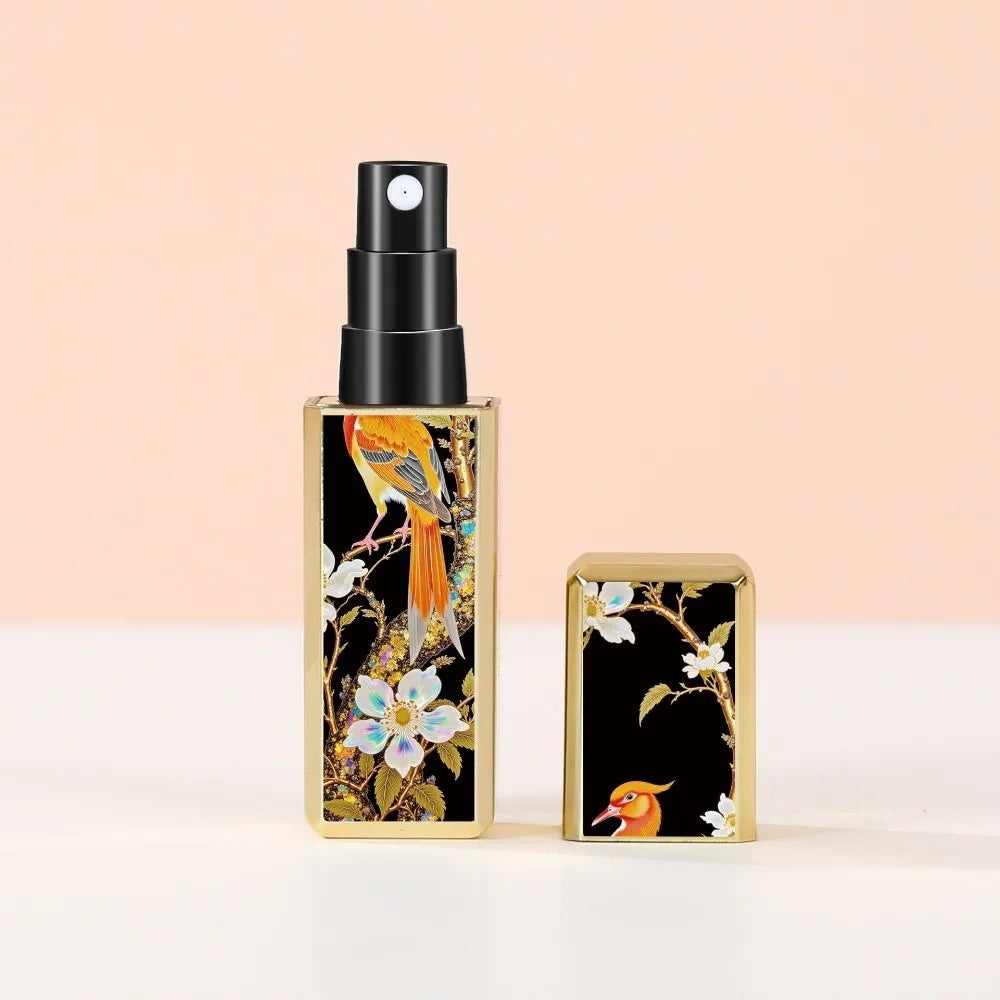5ml New Mini Perfume Bottle – Refillable Portable Rotating Spray | Empty Cosmetic Storage Container