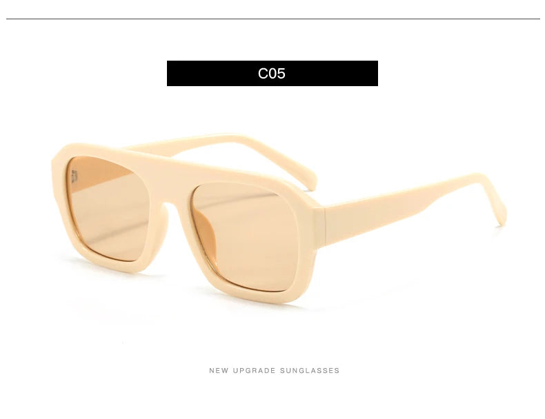 Classic Rectangular Large Frame Sunglasses – Women Fashion New Retro Sun Glasses | INS Eyeglasses Men Unisex