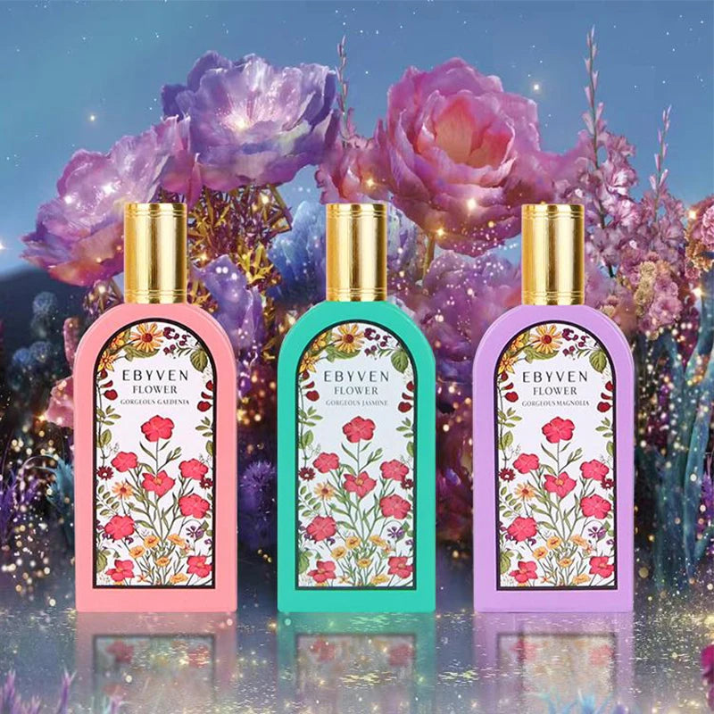 Women's Floral Perfume – Jasmine Gardenia Magnolia Eau de Toilette 50ml | Fresh Natural Long-Lasting Dreamy Floral Fragrance