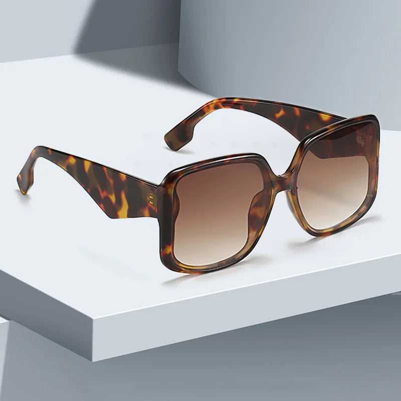 2025 New In Sunglasses for Women – Unique Double Frame Design Oversized Sunglasses with Gradient Lenses | UV400