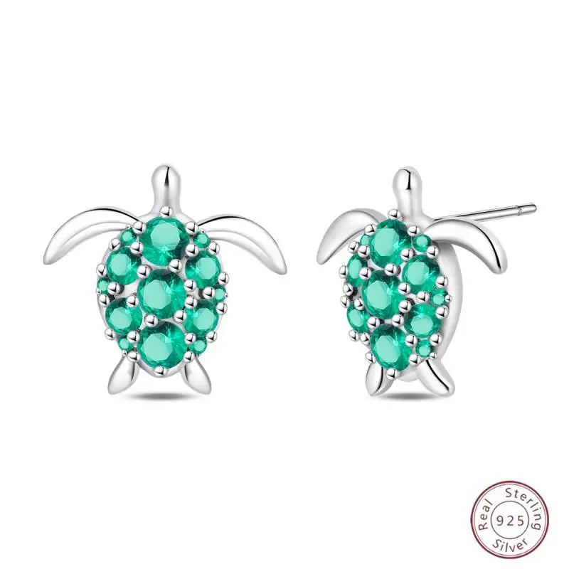 New Original 925 Sterling Silver Sweetheart Bow & Crab Ocean Earrings | Donut Zircon Round Design Women’s Fine Jewelry