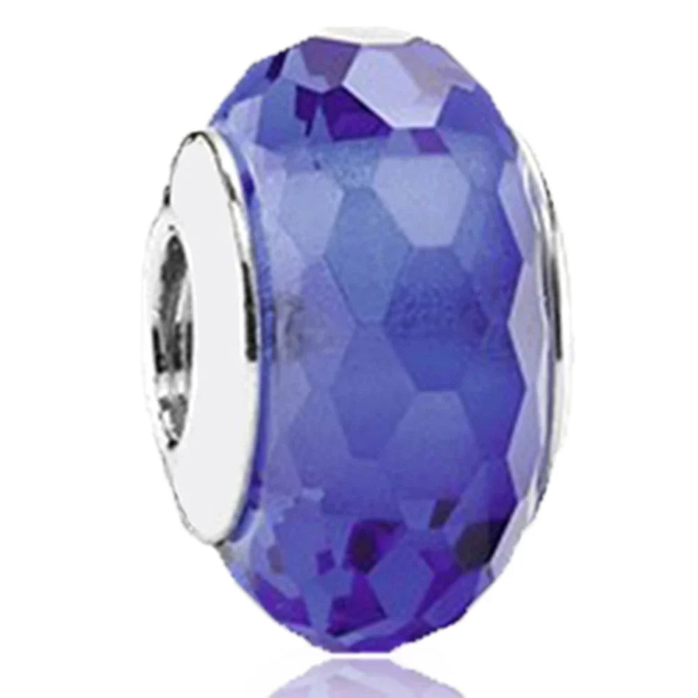 Original Murano Glass 925 Sterling Silver Butterfly Flower Leaf Rainbow Charm Bead | Cosmic DIY Bracelet Jewelry Gift for Women