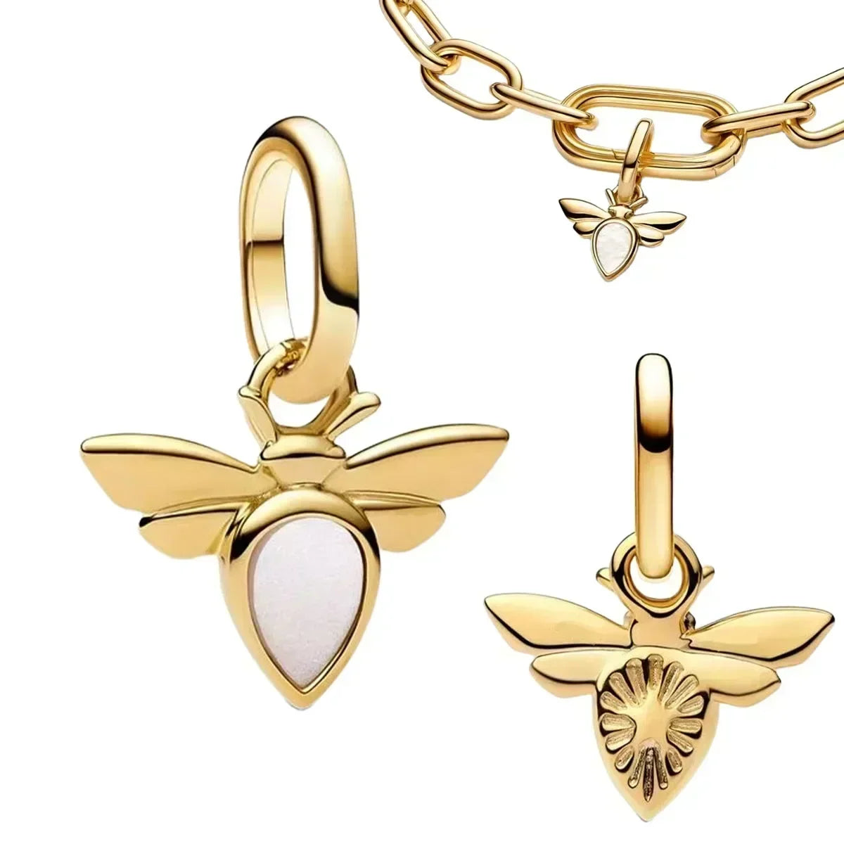 925 Sterling Silver Summer Ocean Charms | Pearl Shell Octopus Clip Beads & Jewelry Set for Women