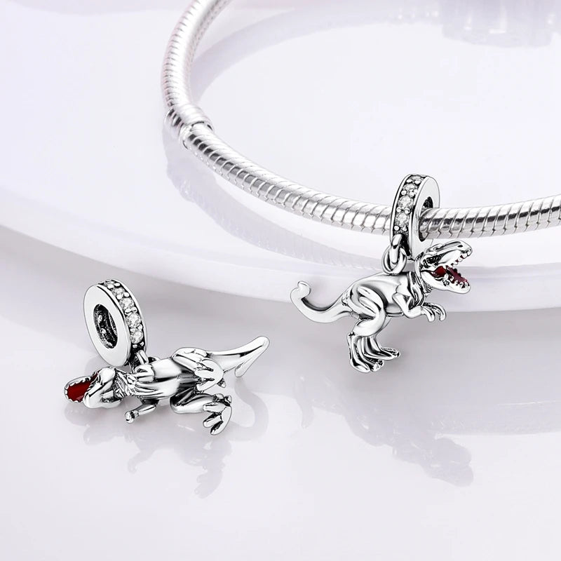 925 Sterling Silver Animal Charms – Dog, Cat, Firefly, Butterfly & Dragonfly Beads Fit Pandora Bracelet DIY Women’s Jewelry