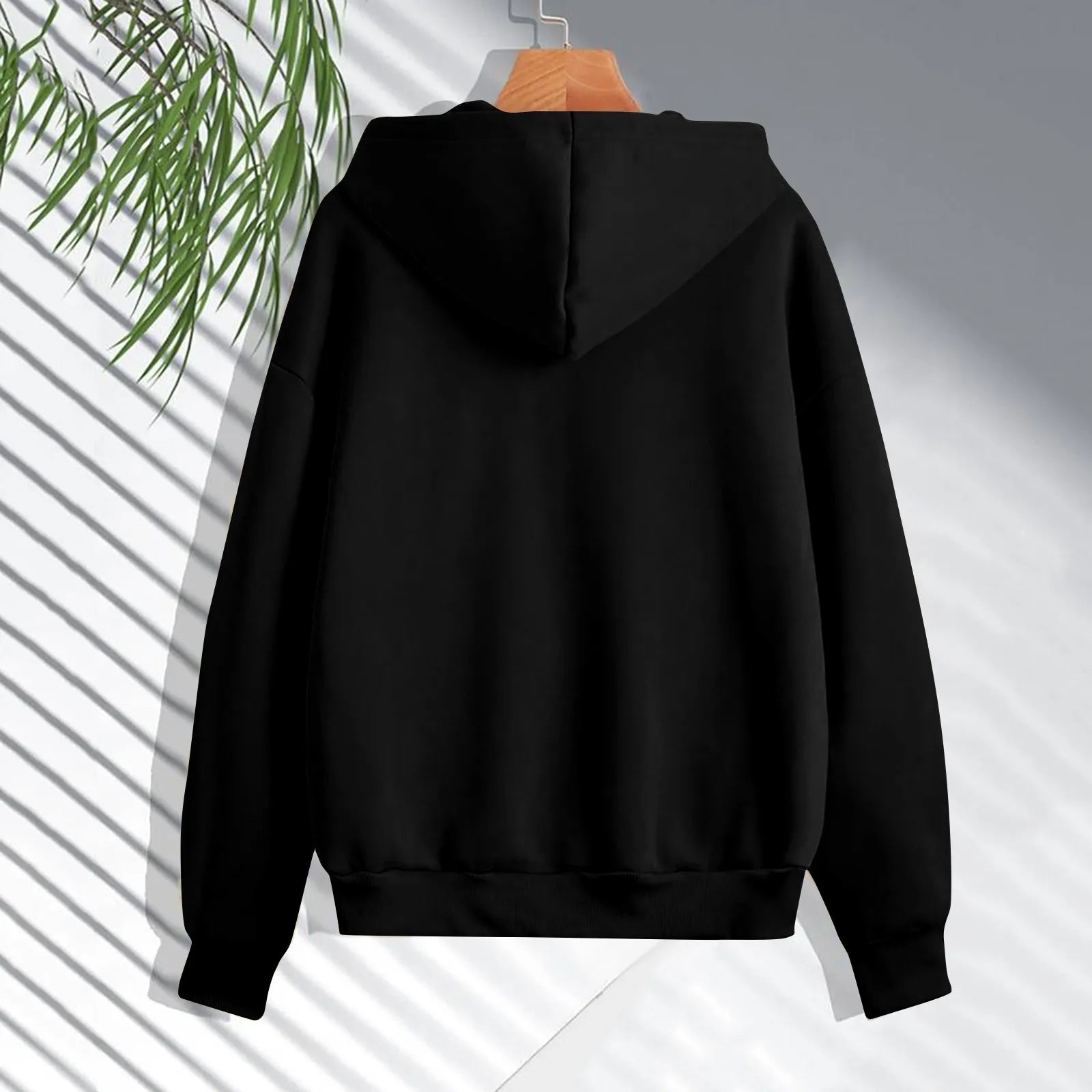 Autumn & Spring Women’s Zip Up Hoodie | Korean Style Casual Drawstring Sweatshirt Cardigan
