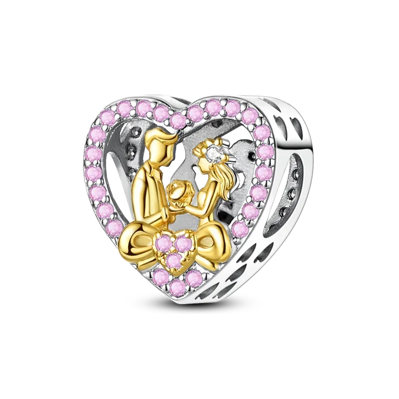 925 Sterling Silver Golden Autumn Charms | Maple Leaf & Pumpkin Beads Fit Original Bracelet DIY Jewelry Gift