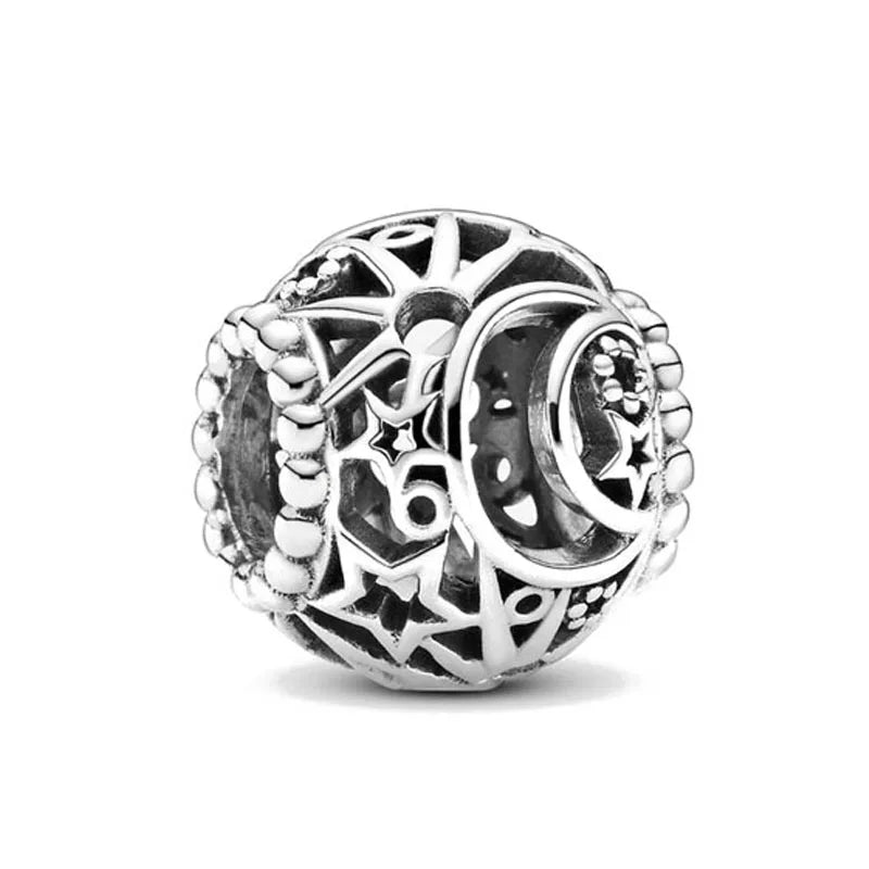 925 Sterling Silver Airplane, Leaf & Angel Charms | Painted Bead Pendants Fit Original European Bracelet DIY Jewelry