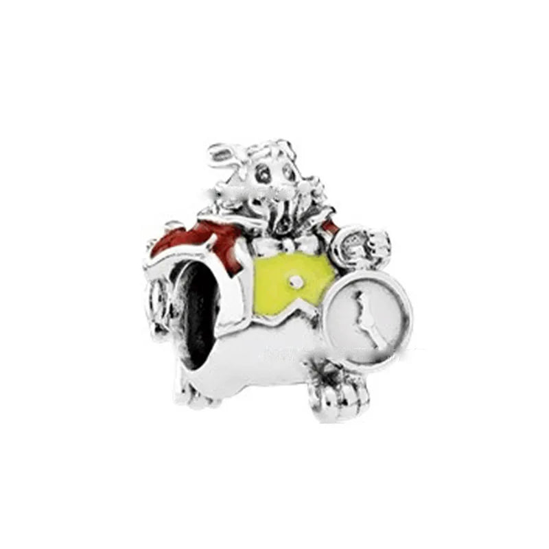 2025 Hot Selling 925 Silver Animal Beads | Elephant, Dog, Bear & Mouse Pendant for European Original Bracelets DIY Jewelry
