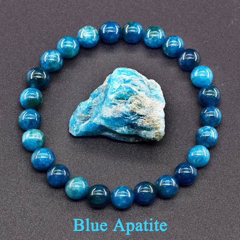 Natural Tree Pattern Agate Beaded Bracelet | Lapis Lazuli, Moss Agate & Jade Energy Healing Jewelry for Men & Women