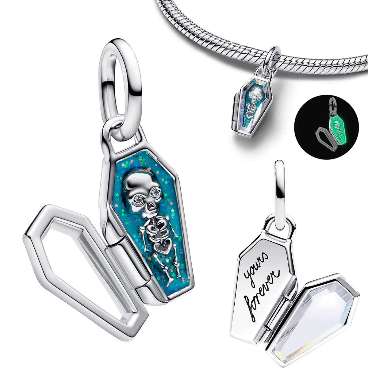 925 Sterling Silver Golden Charms – Horse, Lion, Castle Beads for Bracelet & Necklace DIY Jewelry