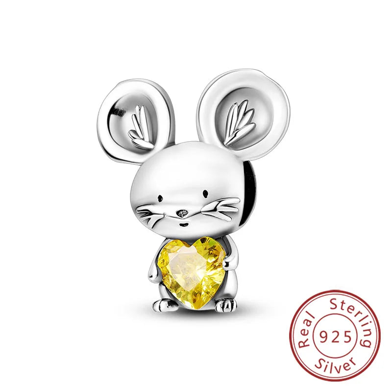 Cute Animal Puppy & Cat Charms | Fit Original 925 Sterling Silver Bracelet – DIY Women’s Fine Jewelry Beads