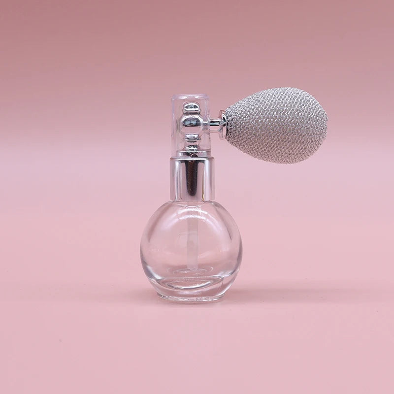 15ml Balloon AirBag Perfume Bottle – Luxury Round Refillable Transparent Glass Spray Atomizer | Portable Empty Fragrance Container