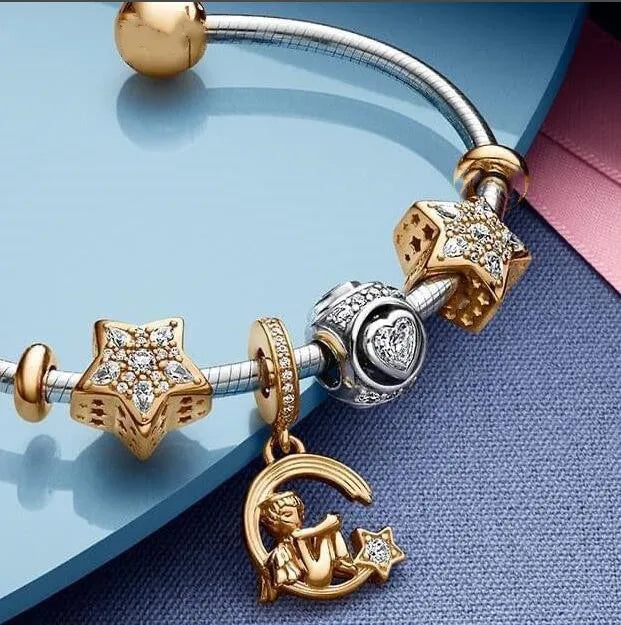 100% 925 Sterling Silver Fashion Bracelet | Pandora Style Women's Jewelry