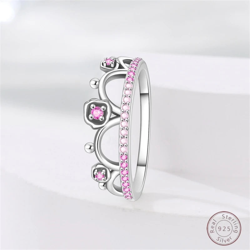 925 Sterling Silver Rings Collection | Bow, Heart, Sun, Moon & Star Zircon Rings for Women Jewelry Gift