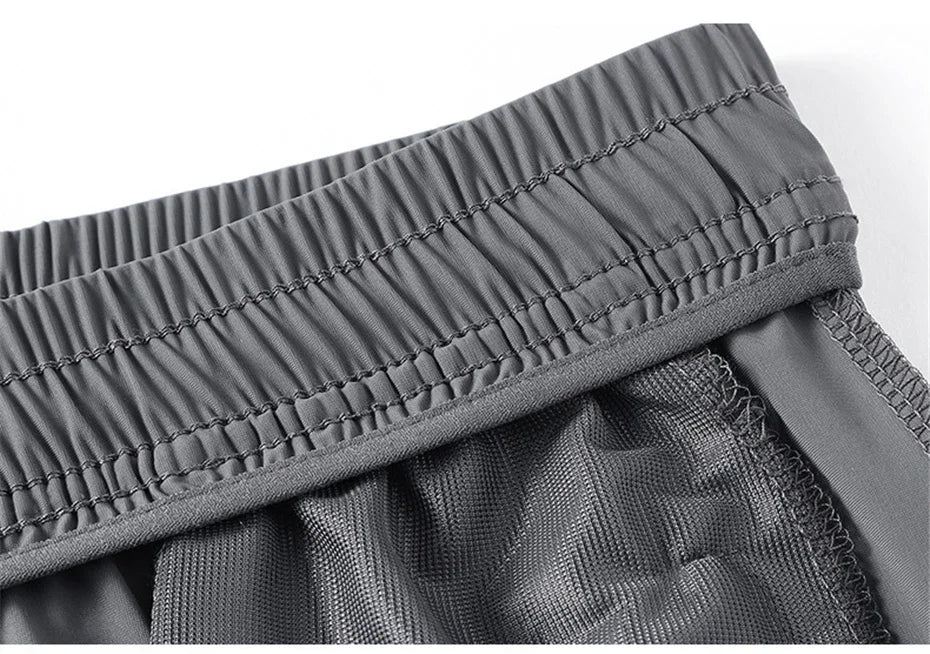2024 Men’s Plus Size Summer Cool Pants | 7XL–8XL Stretch Sweatpants | Casual Lightweight Trousers in Black & Grey