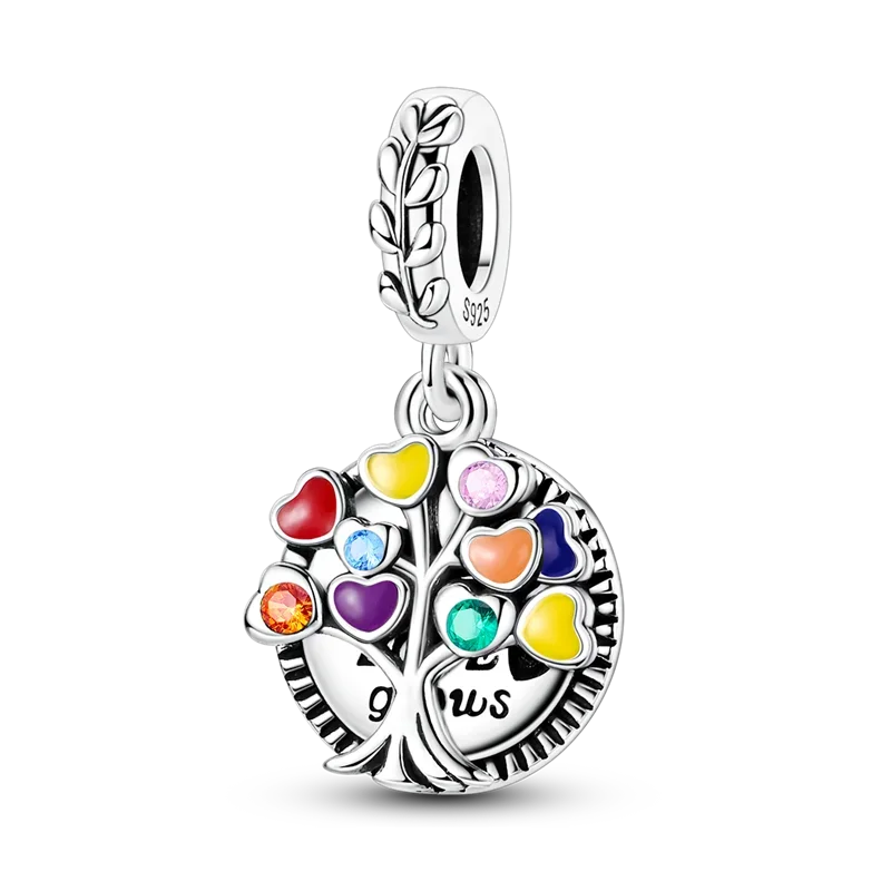 925 Sterling Silver Golden Autumn Charms | Maple Leaf & Pumpkin Beads Fit Original Bracelet DIY Jewelry Gift