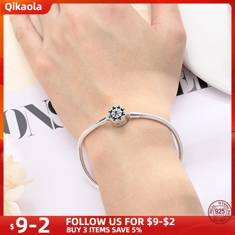 S925 Sterling Silver Snake Bone Chain Bracelet | Pandora Fit DIY Jewelry