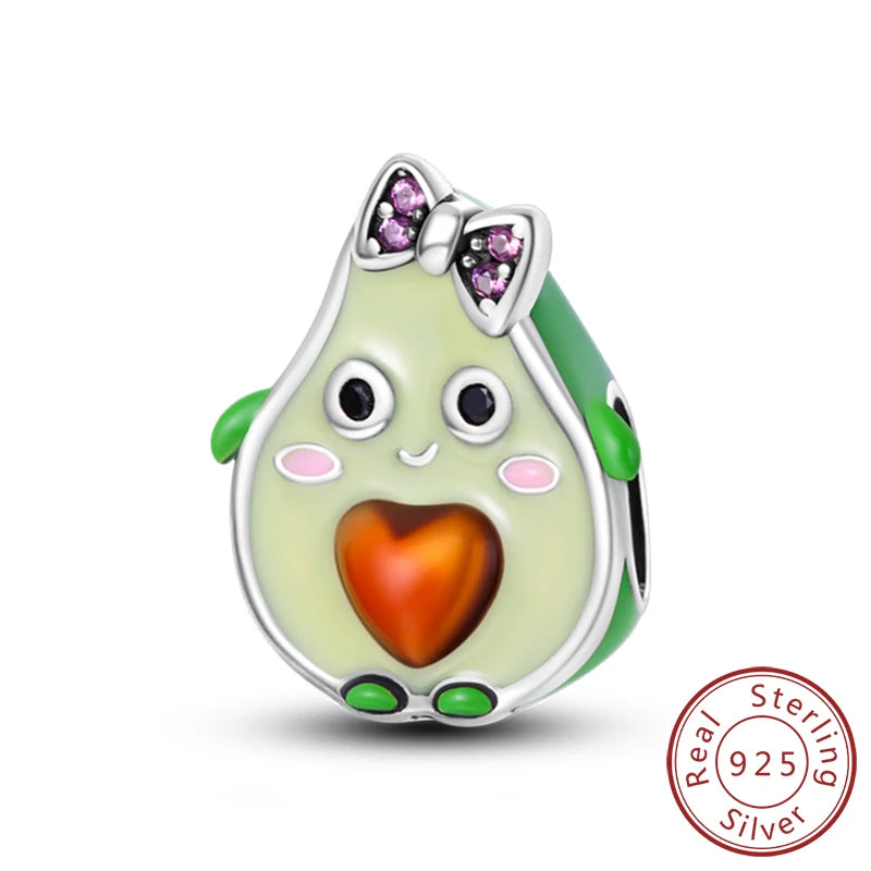 925 Sterling Silver Animal Charms | Cat, Dog & Heart Beads Fit Original Bracelet DIY Jewelry Gift for Women