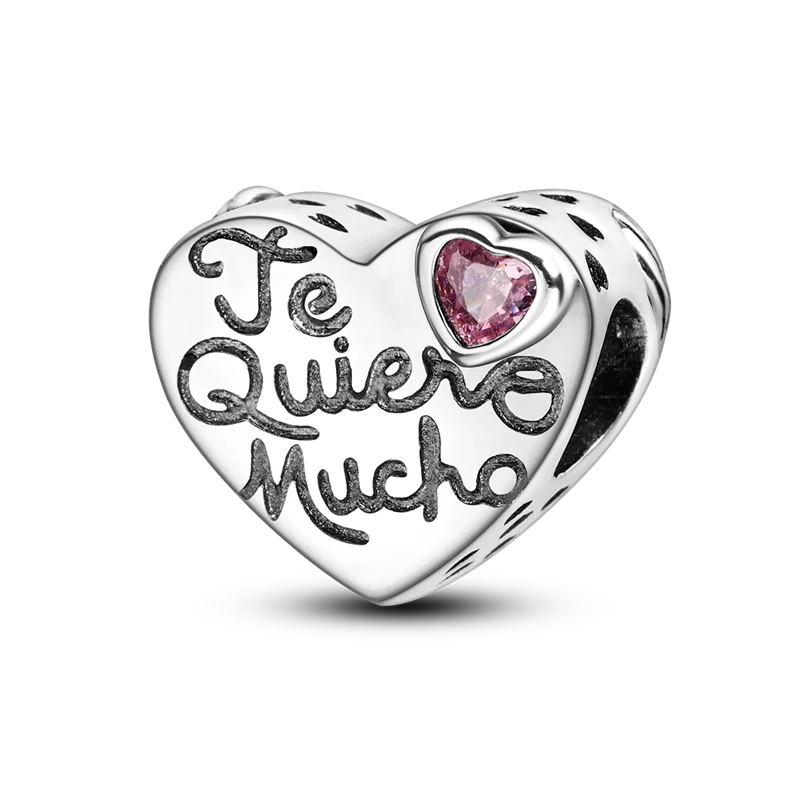 925 Sterling Silver Number & Puppy Family Beads Pendant | Fit 4mm Hole Bracelets