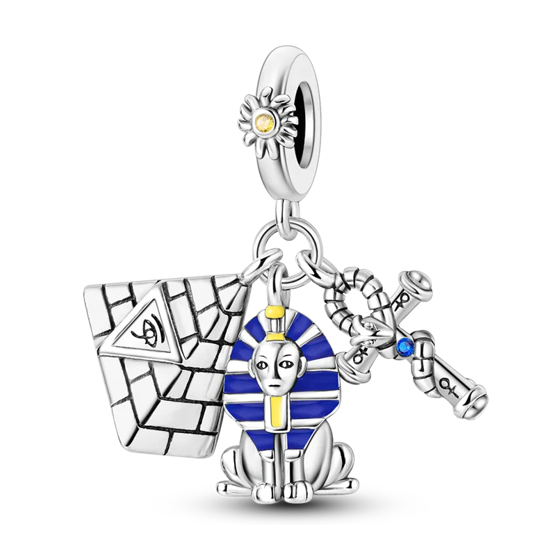 Blue Series 925 Sterling Silver Charms | Butterfly, Earth & Ocean Beads Pendants Fit Original Bracelet DIY Jewelry