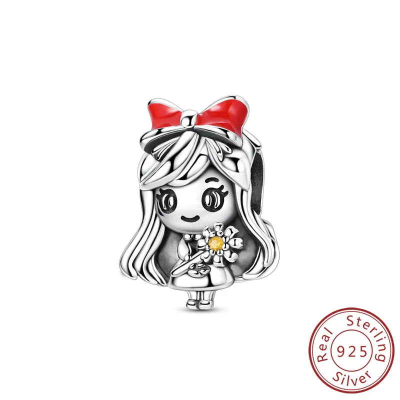 925 Sterling Silver Ballet Shoes & Perfume Bottle Charms | Bow Beads Fit Original Bracelet Pendant DIY Fine Jewelry for Women