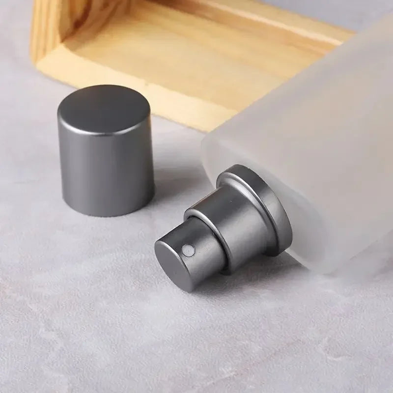 30/50/100ML Screw Top Sandblasted Glass Perfume Bottle – Empty Liquid Spray & Makeup Dispenser Bottles