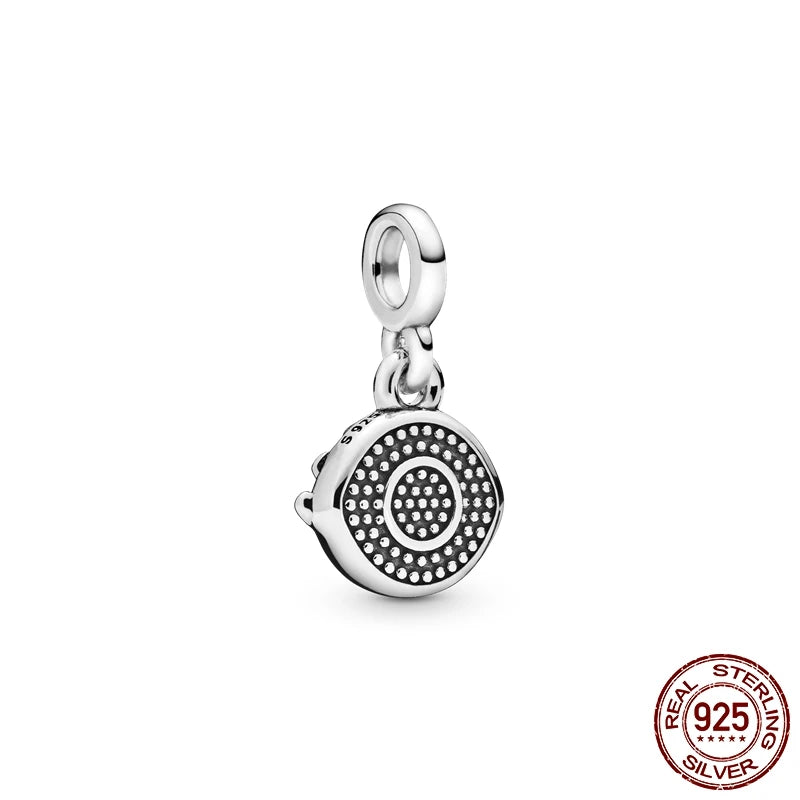 925 Silver 👁️ Eye Medallion Pendant | Pandora Fit DIY Connector Charm