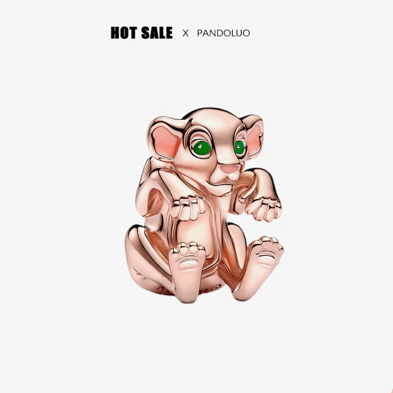 New Halloween Disney Cheshire Cat & Stitch Charm Beads – Fit Original Pandora Bracelet & Necklace, Women’s Holiday Jewelry Gift