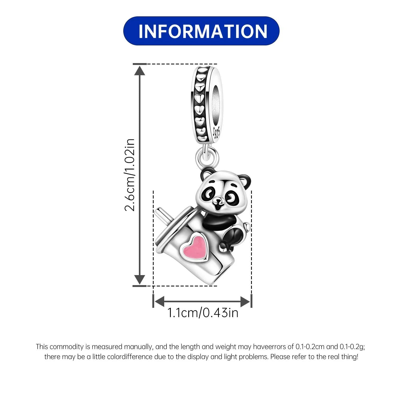 PANPOKI 925 Sterling Silver Cute Mouse Eating Cheese Charm Pendant | Original Bracelet DIY Jewelry Gift for Women