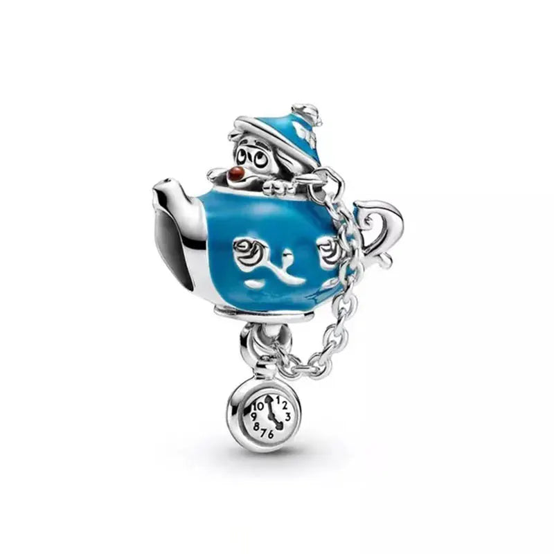 Miniso Disney 925 Sterling Silver Christmas Eve Series Charms | Poker Jack Skull Beads Fit Original Bracelet Women Jewelry Gift